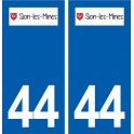 44  Sion-les-Mines logo ville autocollant plaque stickers