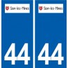44  Sion-les-Mines logo ville autocollant plaque stickers