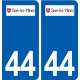 44  Sion-les-Mines logo ville autocollant plaque stickers