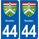 44  Soudan blason ville autocollant plaque stickers