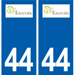 44  Touvois logo ville autocollant plaque stickers