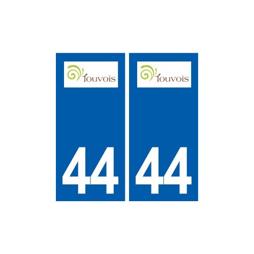 44  Touvois logo ville autocollant plaque stickers