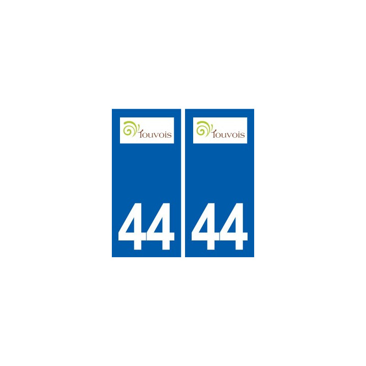 44  Touvois logo ville autocollant plaque stickers