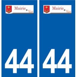 44  Vay logo ville autocollant plaque stickers