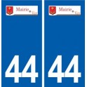44  Vay logo ville autocollant plaque stickers