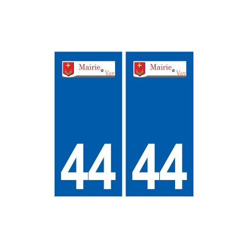 44  Vay logo ville autocollant plaque stickers