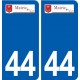 44  Vay logo ville autocollant plaque stickers