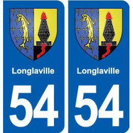 54 Longlaville blason autocollant plaque stickers ville