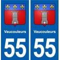 55 Vaucouleurs blason autocollant plaque stickers ville