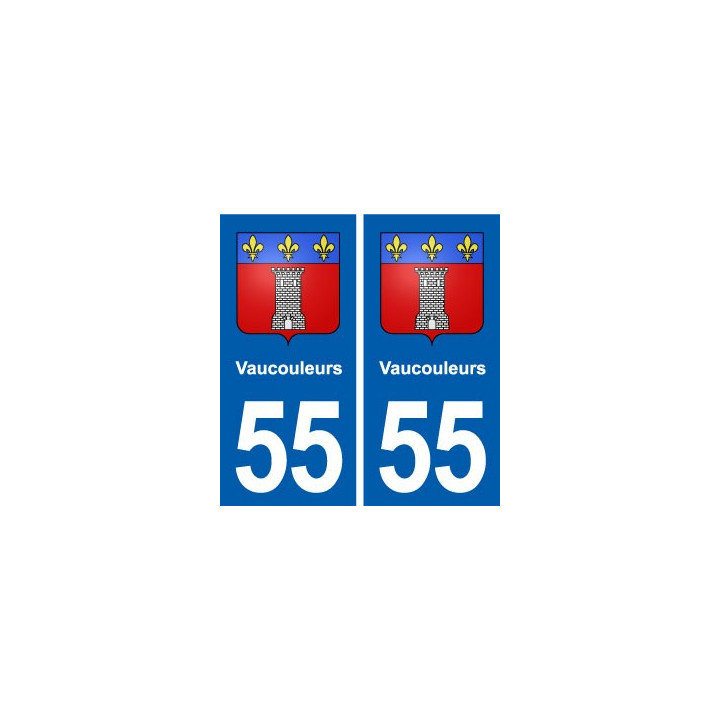 55 Vaucouleurs blason autocollant plaque stickers ville