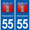 55 Vaucouleurs blason autocollant plaque stickers ville