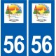 56 Allaire logo autocollant plaque stickers ville