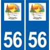 56 Allaire logo autocollant plaque stickers ville