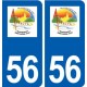 56 Allaire logo autocollant plaque stickers ville