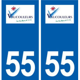 55 Vaucouleurs logo autocollant plaque stickers ville