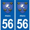 56 Allaire blason autocollant plaque stickers ville