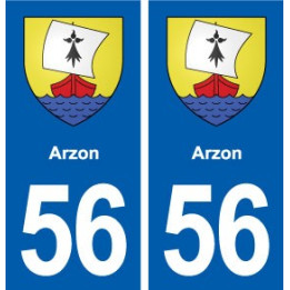 56 Arzon blason autocollant plaque stickers ville
