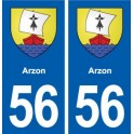 56 Arzon blason autocollant plaque stickers ville