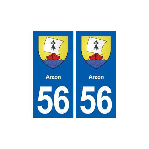 56 Arzon blason autocollant plaque stickers ville