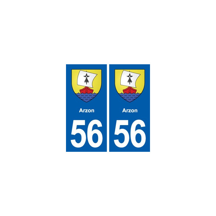 56 Arzon blason autocollant plaque stickers ville