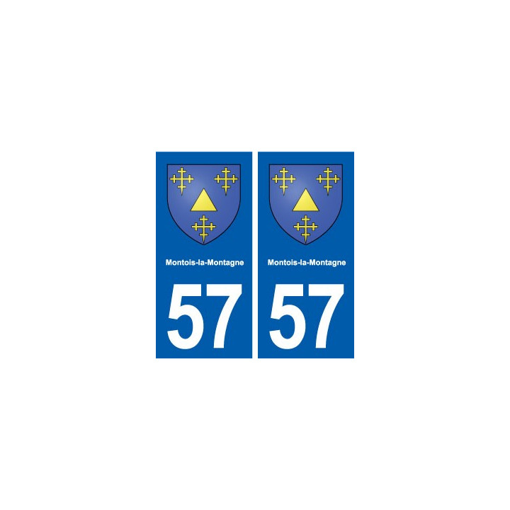 57 Montois-la-Montagne blason autocollant plaque stickers ville