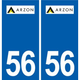 56 Arzon logo autocollant plaque stickers ville