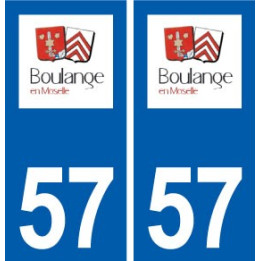 57 Boulange logo autocollant plaque stickers ville