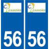 56 Camors logo autocollant plaque stickers ville