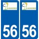56 Camors logo autocollant plaque stickers ville