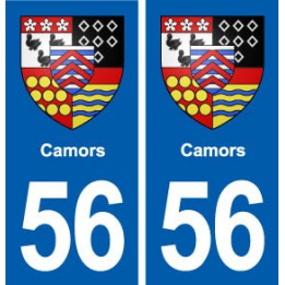 56 Camors blason autocollant plaque stickers ville