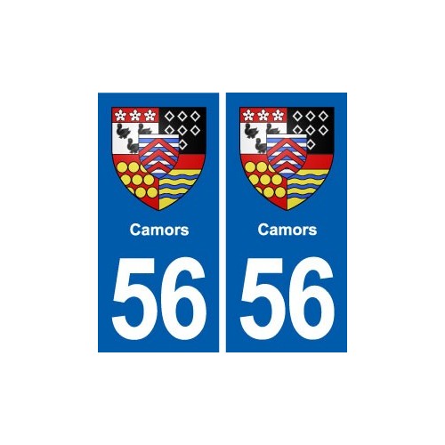56 Camors blason autocollant plaque stickers ville