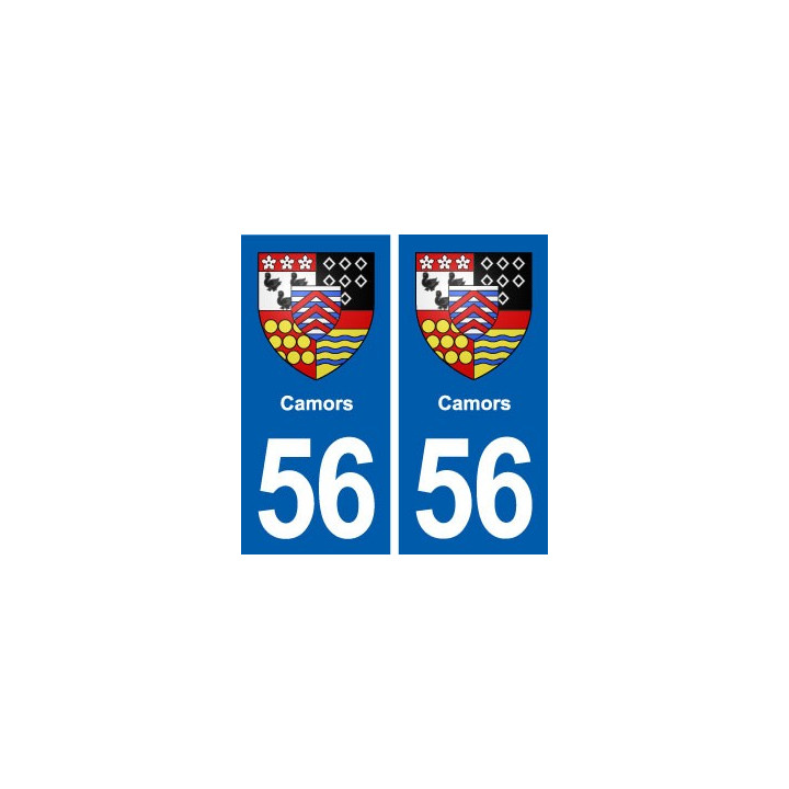 56 Camors blason autocollant plaque stickers ville