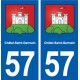 57 Châtel-Saint-Germain blason autocollant plaque stickers ville