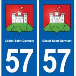 57 Châtel-Saint-Germain blason autocollant plaque stickers ville