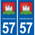 57 Châtel-Saint-Germain blason autocollant plaque stickers ville