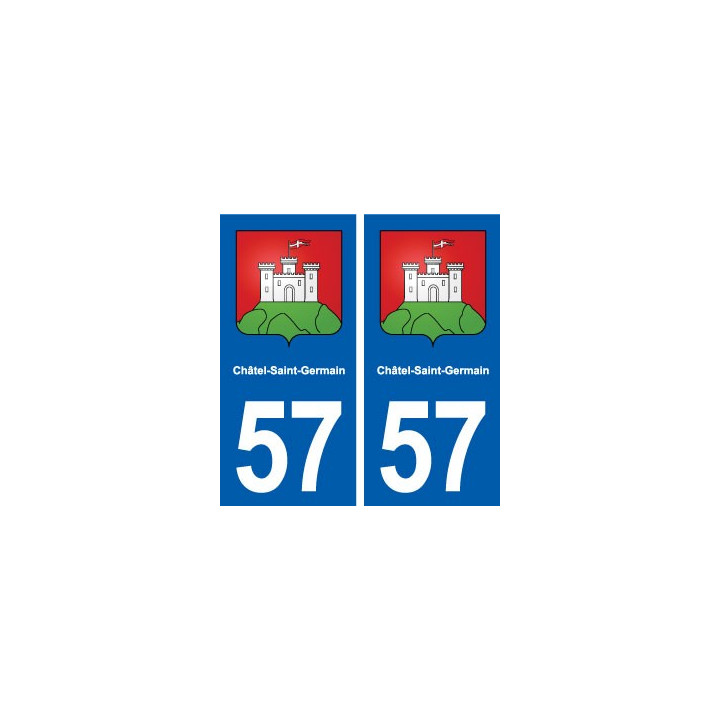 57 Châtel-Saint-Germain blason autocollant plaque stickers ville