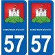 57 Châtel-Saint-Germain blason autocollant plaque stickers ville