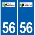 56 Carentoir logo autocollant plaque stickers ville