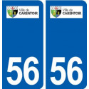 56 Carentoir logo autocollant plaque stickers ville