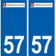 57 Châtel-Saint-Germain logo autocollant plaque stickers ville