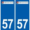 57 Châtel-Saint-Germain logo autocollant plaque stickers ville