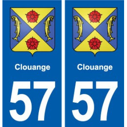 57 Clouange blason autocollant plaque stickers ville