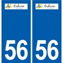56 Erdeven logo autocollant plaque stickers ville
