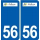 56 Erdeven logo autocollant plaque stickers ville