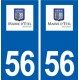 56 Étel logo autocollant plaque stickers ville