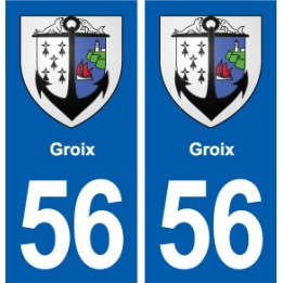 56 Groix blason autocollant plaque stickers ville