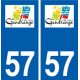57 Gandrange logo autocollant plaque stickers ville