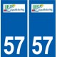 57 Longeville-lès-Metz logo autocollant plaque stickers ville