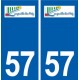 57 Longeville-lès-Metz logo autocollant plaque stickers ville
