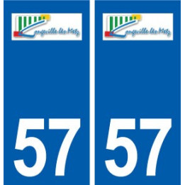 57 Longeville-lès-Metz logo autocollant plaque stickers ville